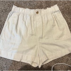 Loft linen shorts.